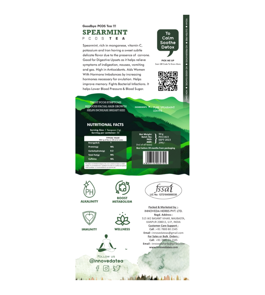 Innoveda Spearmint PCOS Tea